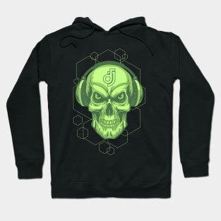 Skull dj headphone Hoodie